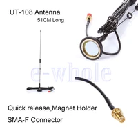ut 108uv sma f uhfvhf mobile magnetic vehicle mounted dual band antenna for baofeng sma female connector for wouxun for linton