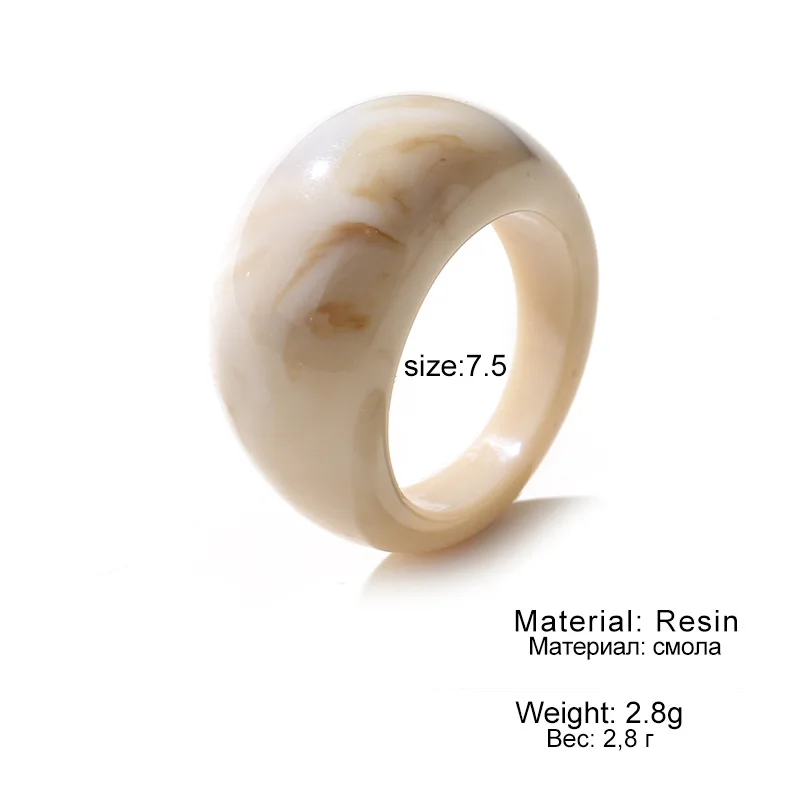 

Korean Fashion Colorful Transparent Acrylic Ring Resin Cute Forest Style Knuckle Joint Ring for Women Girls Jewelry Friends Gift