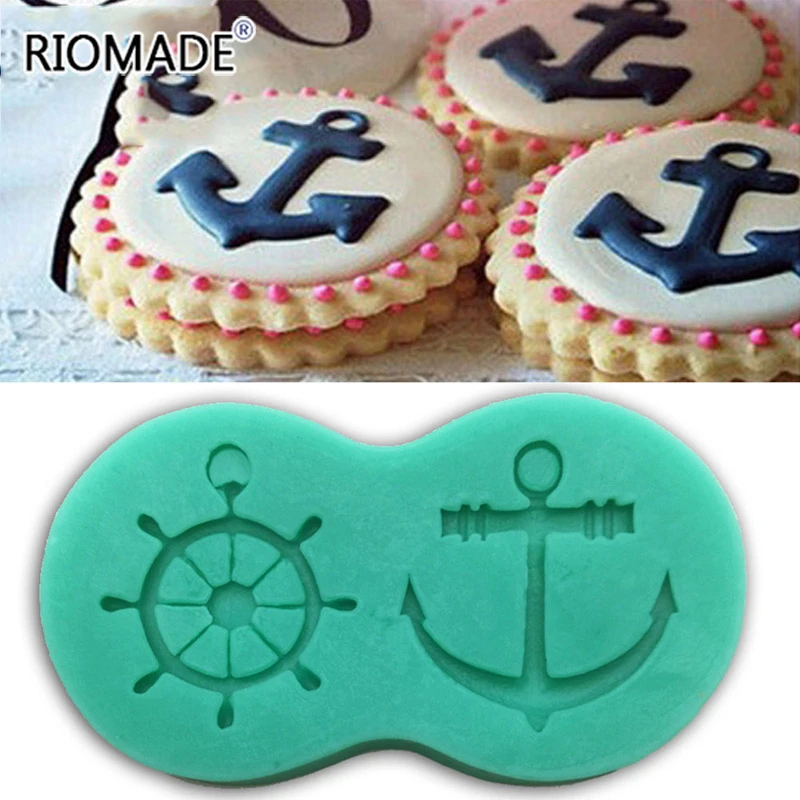 Силиконовая форма с якорем для украшения торта F0200CM | Дом и сад