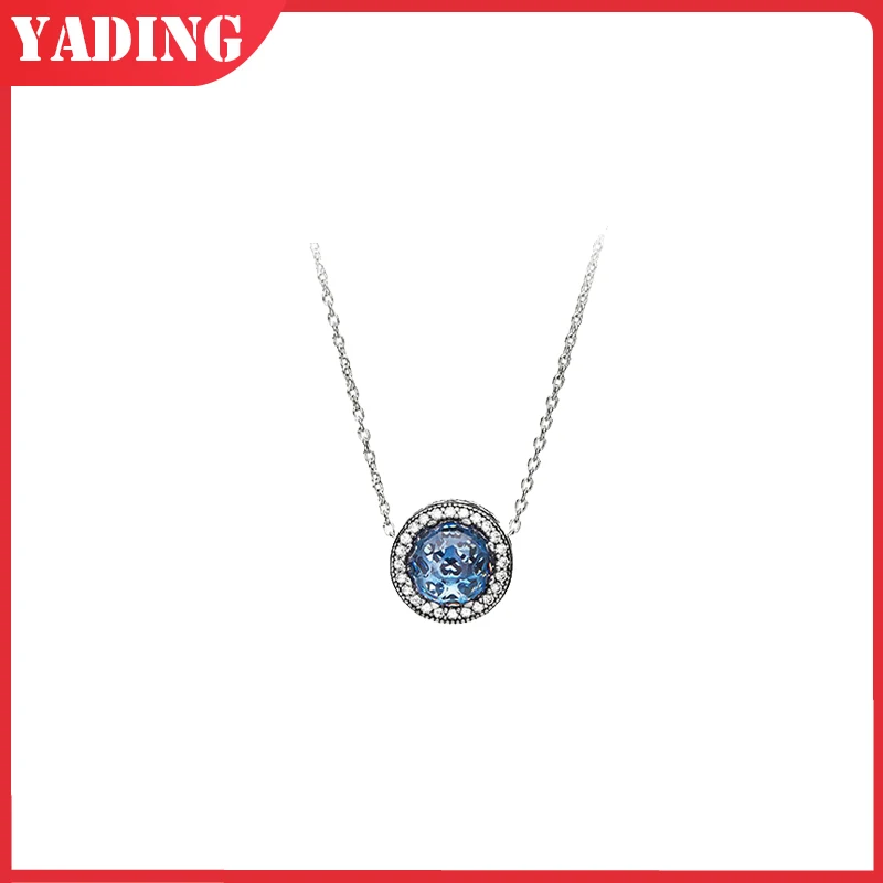 

2021 new FIT original authentic 100% 925 sterling silver pando necklace for women fashion classic Christmas series DIY jewelry