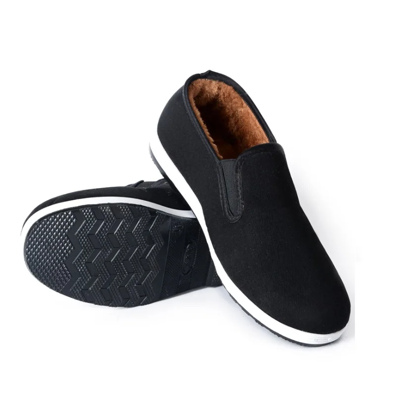 Новые зимние плюшевые мужские тапочки Теплая Флисовая обувь на меху с