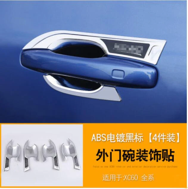 

4pcs ABS Chrome Car door bowl covers for Volvo XC60 2018-2021