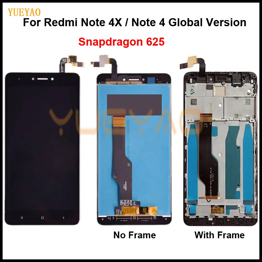 ЖК-дисплей и рамка для Xiaomi Redmi Note 4X экран ЖК-дисплея 4 глобальная версия только