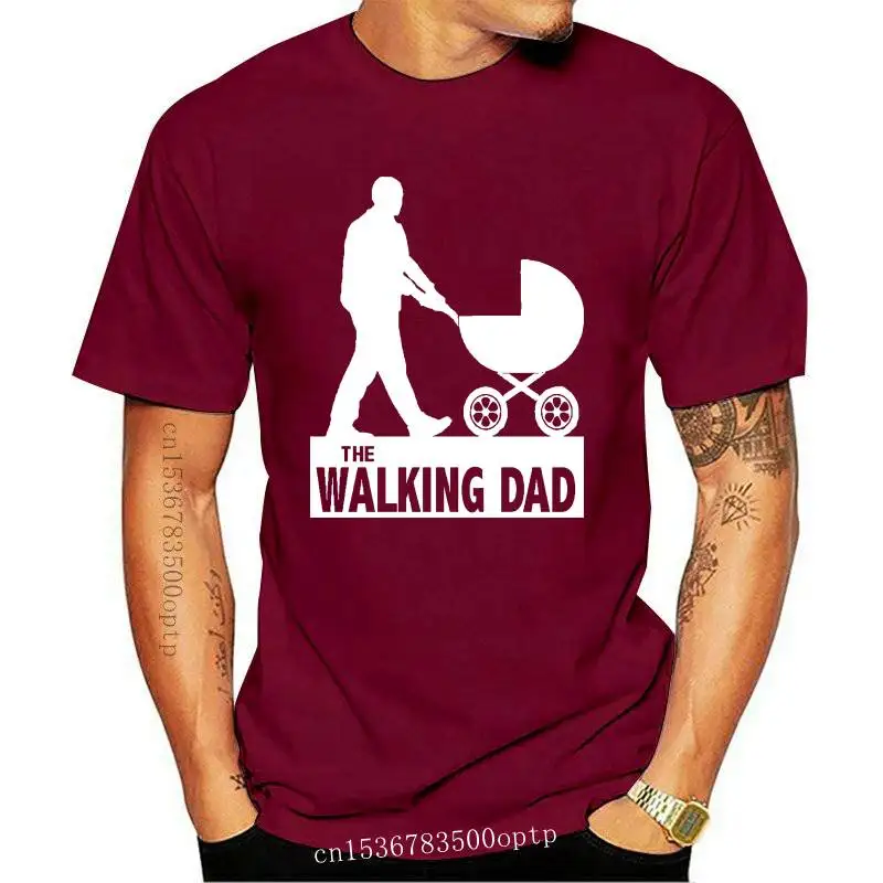 

New The Walking Dad T-Shirt bis 5XL Papa Vater Vatertag Eltern Geschenk Geburt Baby Cotton Brand 2021 T-Shirts Tees Streetwear