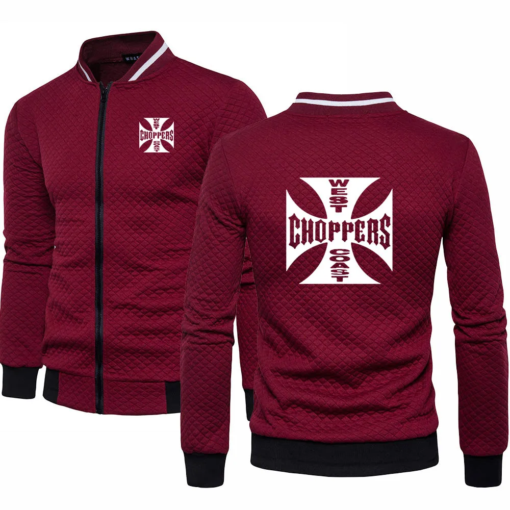 

Spring Autumn Jacket Men Anime Mustang West Coast Choppers Sweatshirt High Quality Cotton Men's baseball jacket Sweatshirts