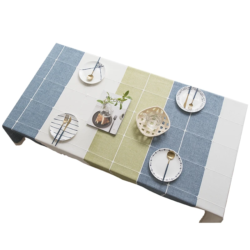 Скатерть прямоугольная скатерть из хлопка и льна кружевная с кисточками