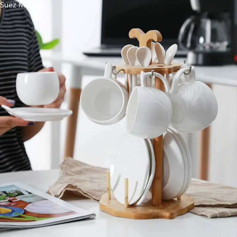 Набор кофейных чашек в Европейском стиле керамическая Минималистичная рамка из