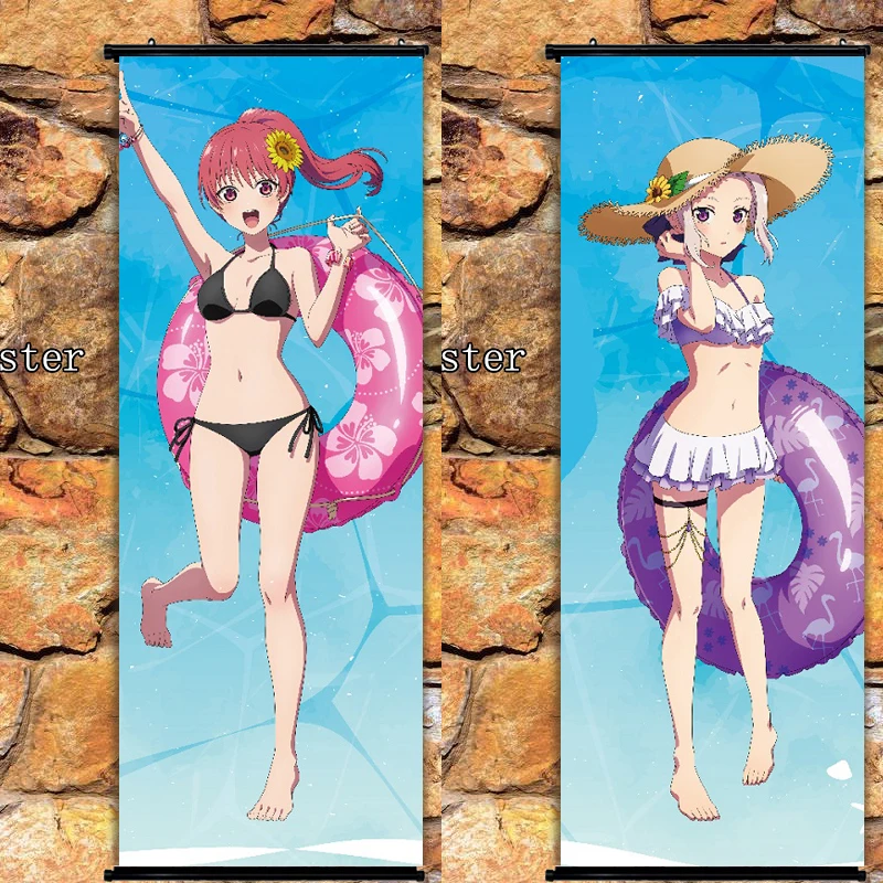 

Аниме постер для девушки, девушки Саки кирюу шино Настенная картина прокрутка Искусство украшение для дома 105x40 см