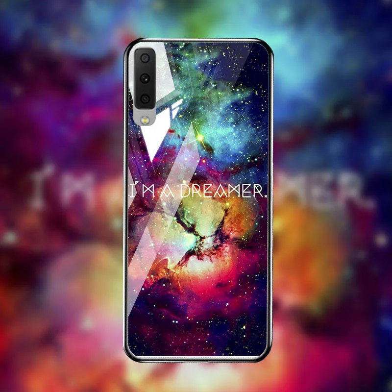 Q052 Закаленное Стекло чехол для samsung A70 A40 A50 A50s A90 5G чехол s Fundas samsung Galaxy A7 A6 A8 плюс M30s M20 M30 M10 чехлы - Цвет: Q052