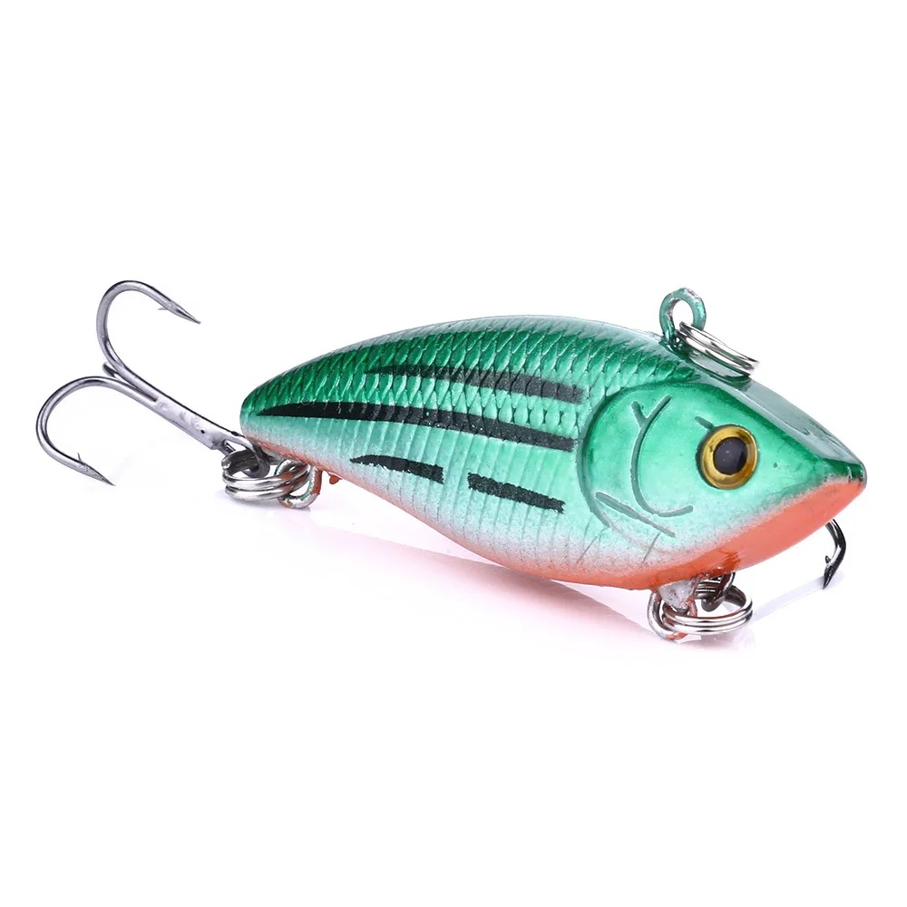 1pcs Hard Sinking Fishing Vibration VIB Lures 5cm 6g High Carbon Steel Treble Hooks Crankbaits Bait Artificial Tackle | Спорт и