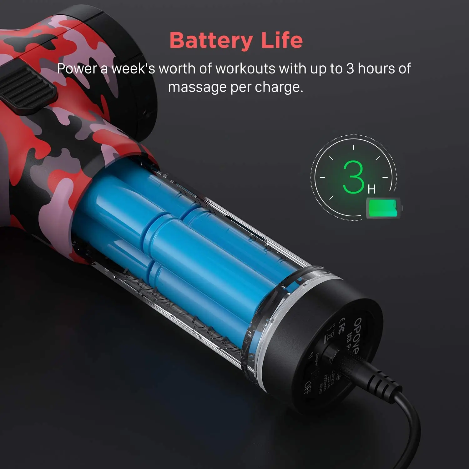 

POWCAN LCD Display Massage Gun Fascia Gun Electric Massager Slimming Shaping