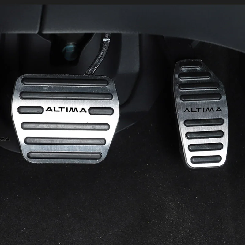 

Для Nissan Altima 2019 2020 педаль тормоза акселератора отдых покрытие противоскольжения коврик для ног Авто Стайлинг Стикеры отделкой автомобильны...