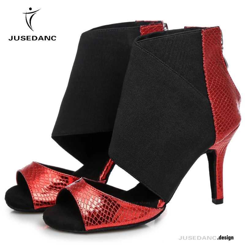 Кроссовки обувь для танцев бала Donna сальсы танцевальные ботинки высокая