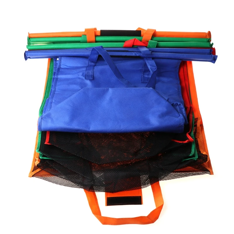 

4 Pack Reusable Trolley Bag Shopping Cart Grocery Bag for Hot or Cold Groceries