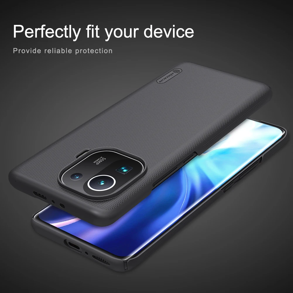 Чехол Nillkin для Xiaomi Mi 11 Pro супер матовый щит ультратонкая жесткая защитная задняя