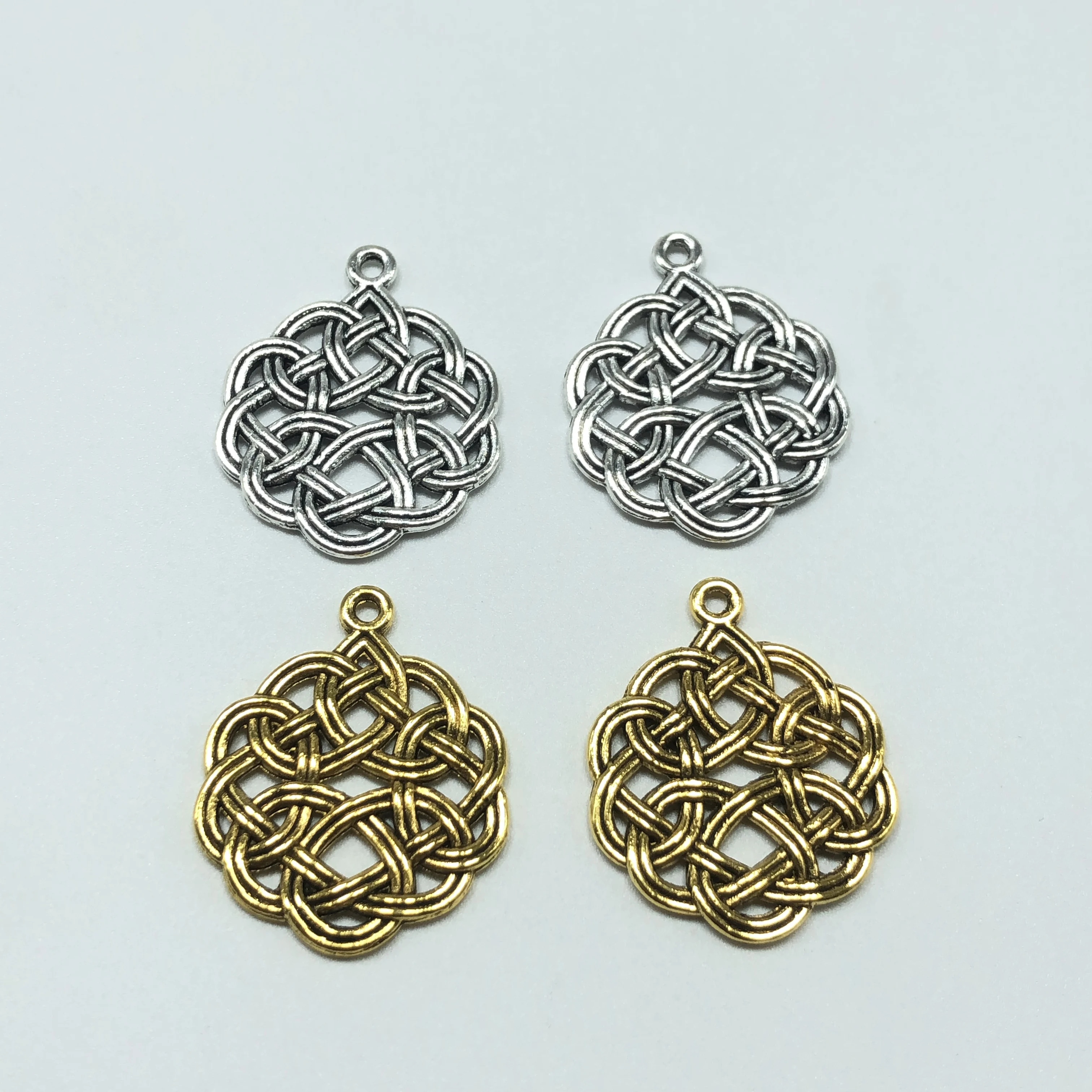 

10pcs round Chinese knot pendant ornaments for jewelry making DIY handmade bracelet necklace accessories charm