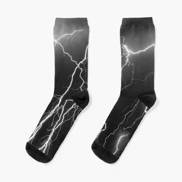

Lightning Crew Socks Mens Women Unisex Comfortable Cute Pattern Best Short Cartoon Autumn Cotton Winter Girls Funny Sports
