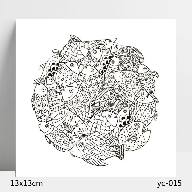 AZSG рыбы прозрачные штампы/силиконовые уплотнения для DIY Изготовление