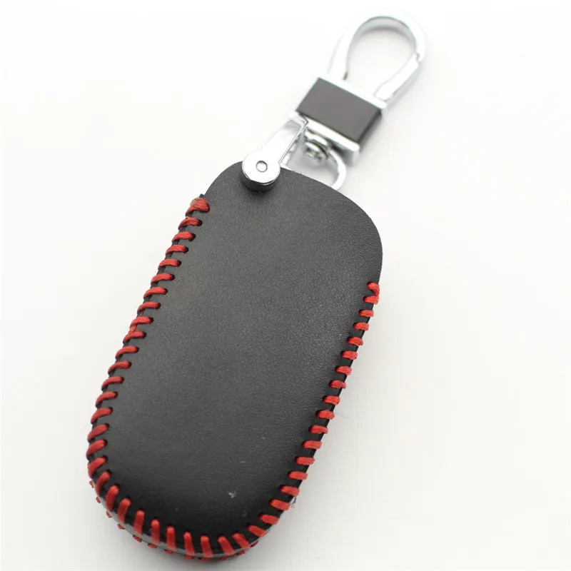 Чехол FLYBETTER из натуральной кожи с 2 кнопками для смарт ключей чехол Chrysler 300 Jeep Grand