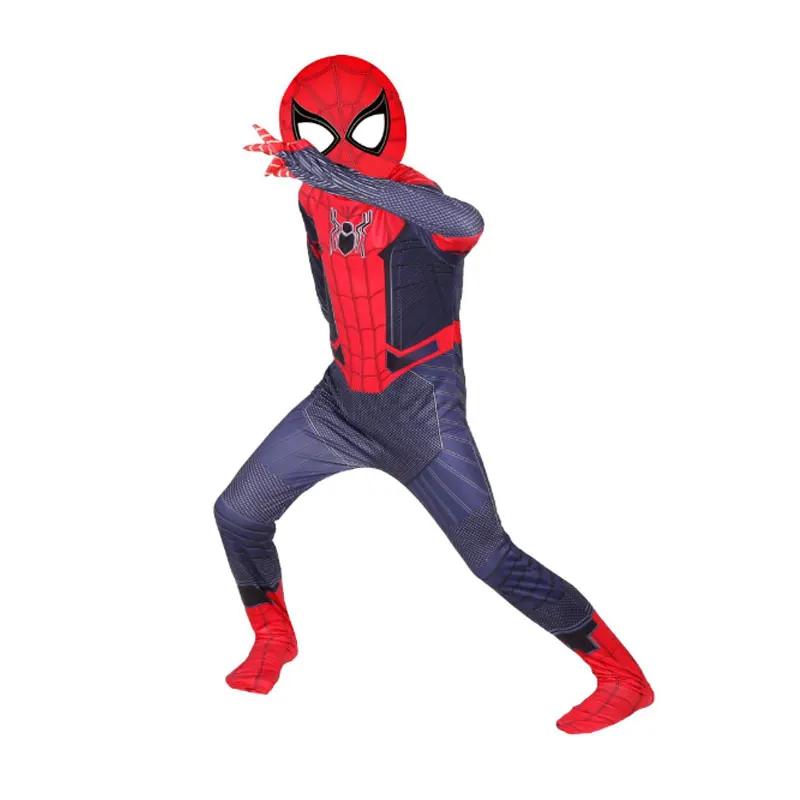 Новый детский маскарадный костюм Человек-паук для мальчиков вдали от дома зентай
