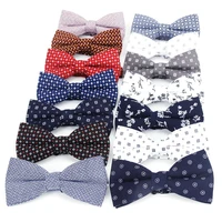 brand new mens vintage bow tie flexible bowtie smooth necktie soft dot plaid flower butterfly decorative pattern casual bowties