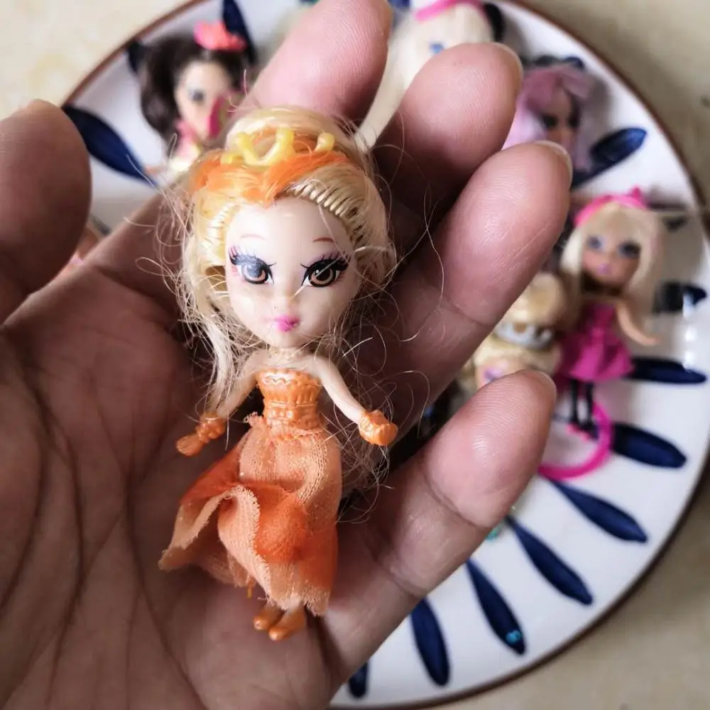 

5cm mini doll Accessories Material Mini Bar Pyrene Head Mini doll keychain gift for girl