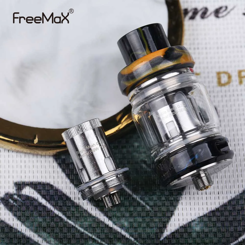Оригинальный атомайзер Freemax Mesh Pro Subohm Metal 5 мл бак для вейпа из углеродного волокна