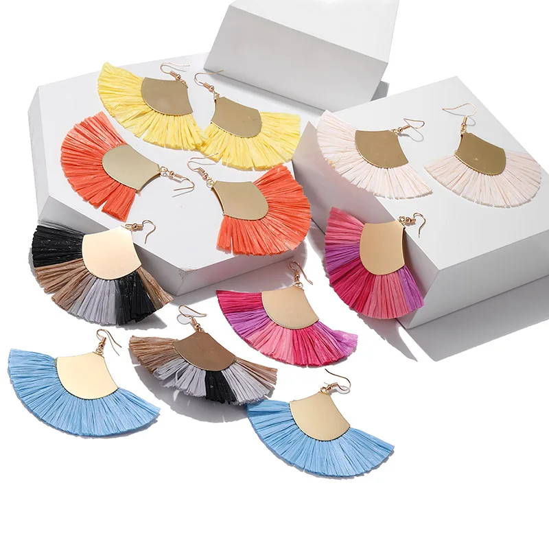 Boho серьги с большими кисточками Brico персонализированные богемные массивные