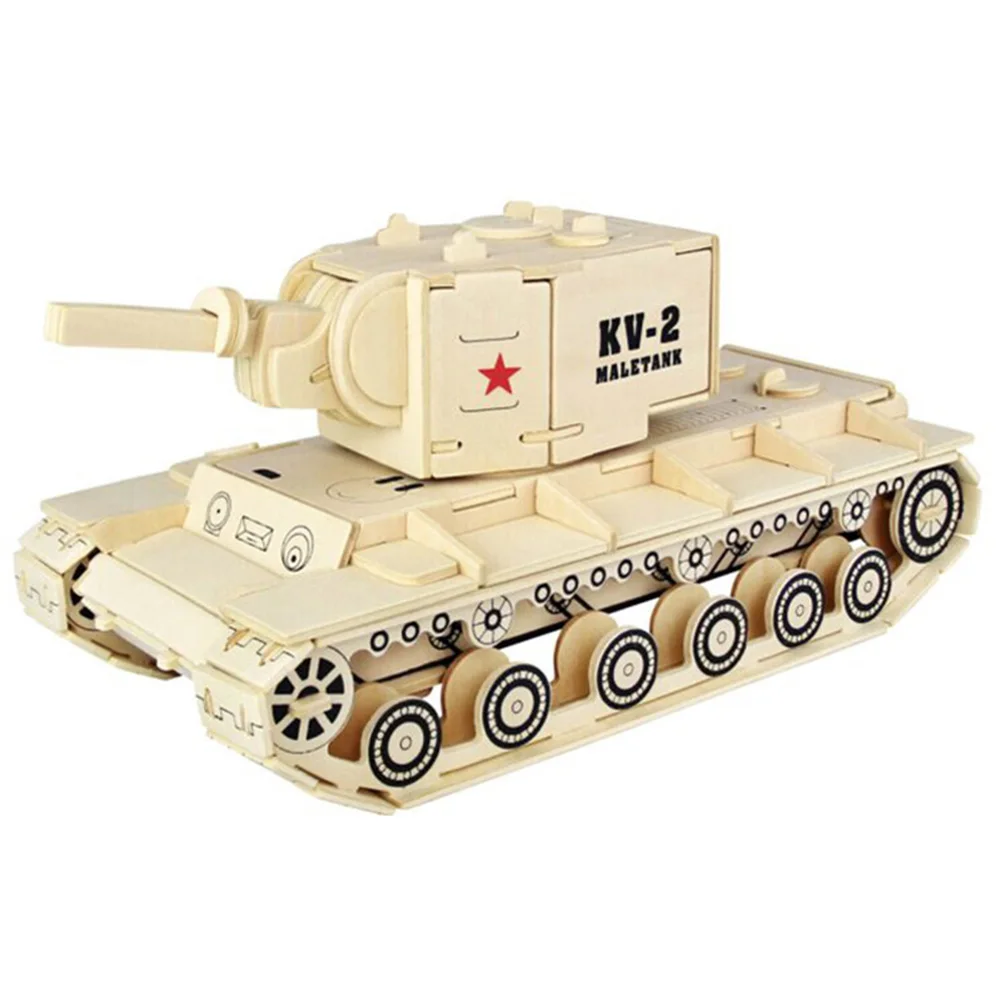 Моделирование Танк деревянные ремесла Строительный набор 3D деревянная модель