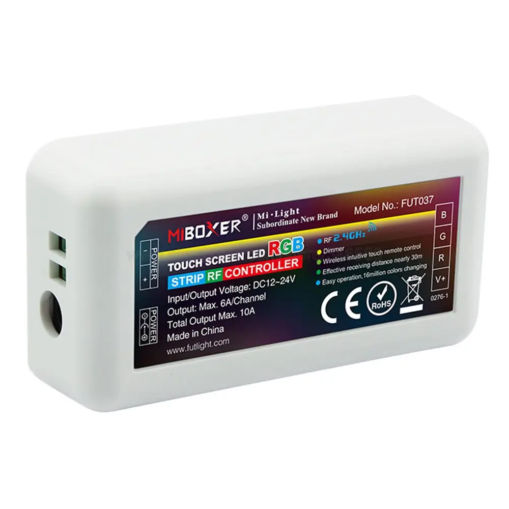 Miboxer 4 зоны умная RGB Светодиодная лента управления ler FUT037 DC12V 24V 10A Поддержка 2 4G