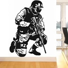 Наклейки на стену в стиле спецназа, виниловые украшения для дома, офиса, военной силы, пещера, воин, армия, война, Z567