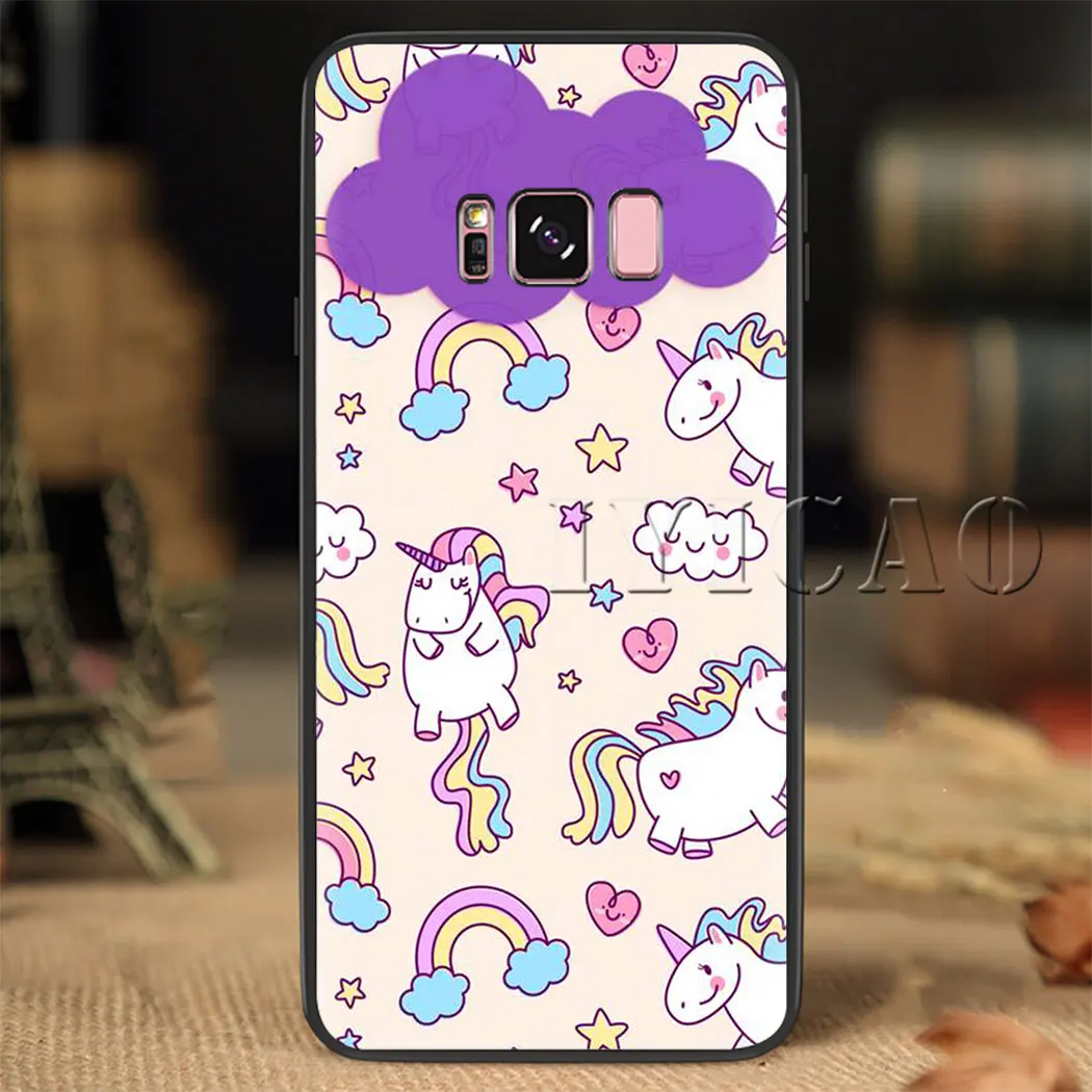 Единорог Мягкий чехол для samsung A10 20 30 40 50 60 70 A20E | Мобильные телефоны и аксессуары
