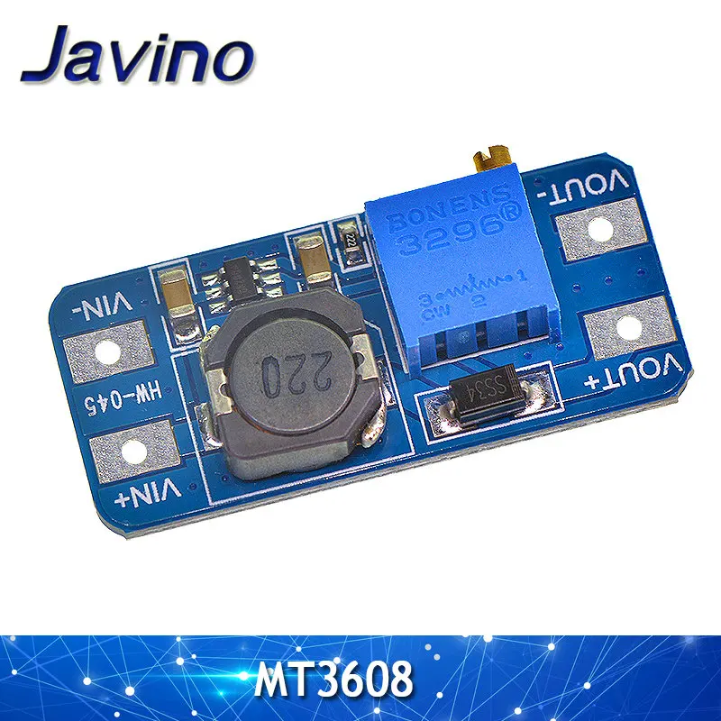 5 шт. Повышающий Модуль MT3608 DC 2 а с MICRO USB в 24 до В 9 12 28 в|Регуляторы