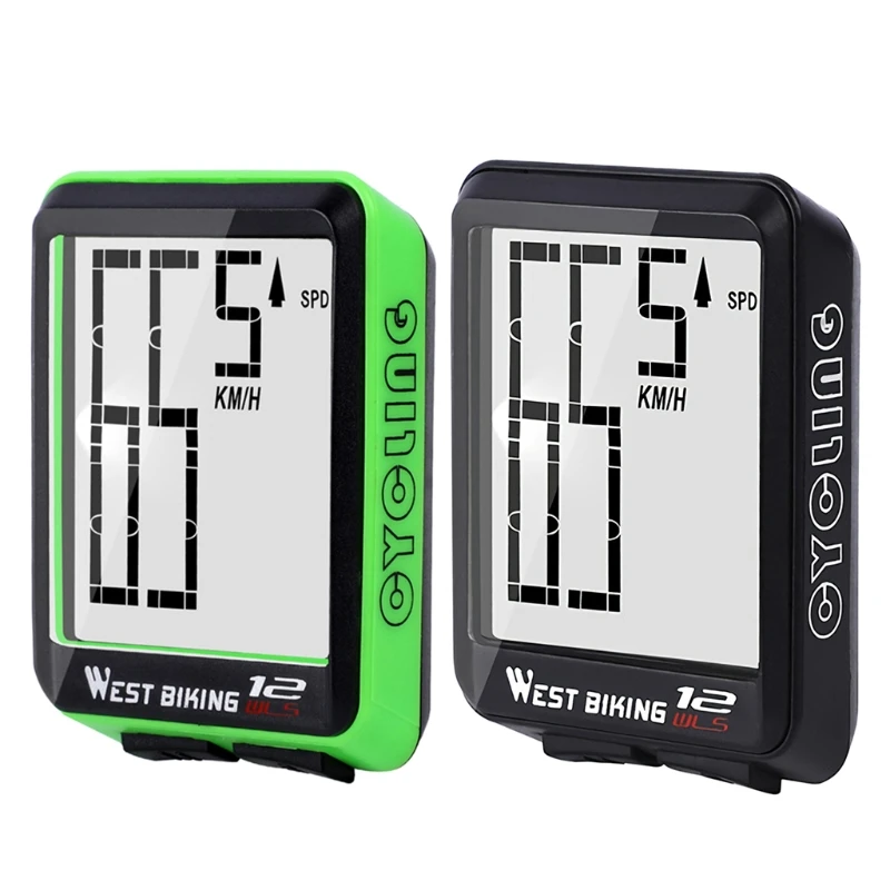

Large Screen Wireless Bicycle Computer Waterproof Bike Speedometer Stopwatch with Backlight Bike Bicycle Speedometer