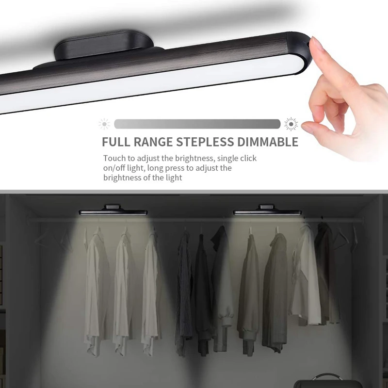 

Led Closet Light, Wireless Under Cabinet Lights,Usb Rechargeable 16 Led Wardrobe Stick Lights,netic Removable Stick-On Anywhe