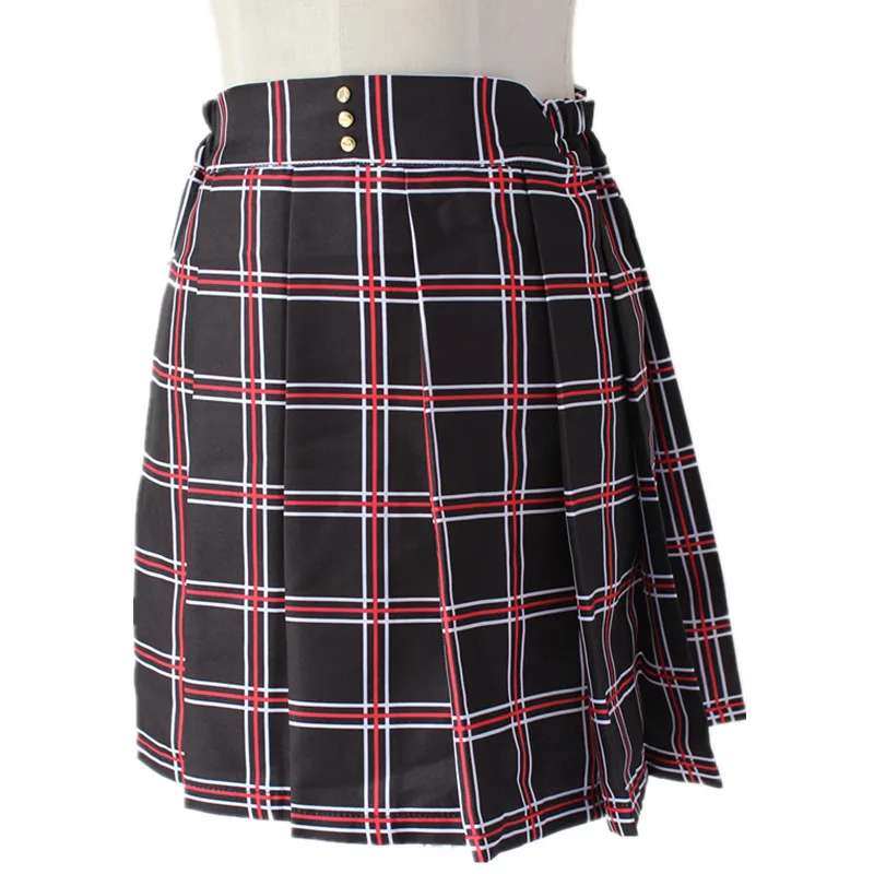 Game Persona 5 Cosplay P5 Makoto Niijima Costume Halloween Daily service school uniform Summer Lady Cartoon Vest T-shirt skirt |