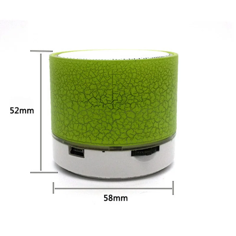 

Portable Crack Bluetooth Speaker LED Colorful Lights Speaker for Bedroom Outdoor Music Sound Column for PC Mobile Phone Speakers