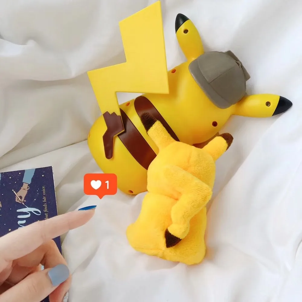Чехол Pompom Pokemon для Airpods 2 милые плюшевые куклы Пикачу защитный чехол для Apple Airpods Беспроводные наушники с крючком