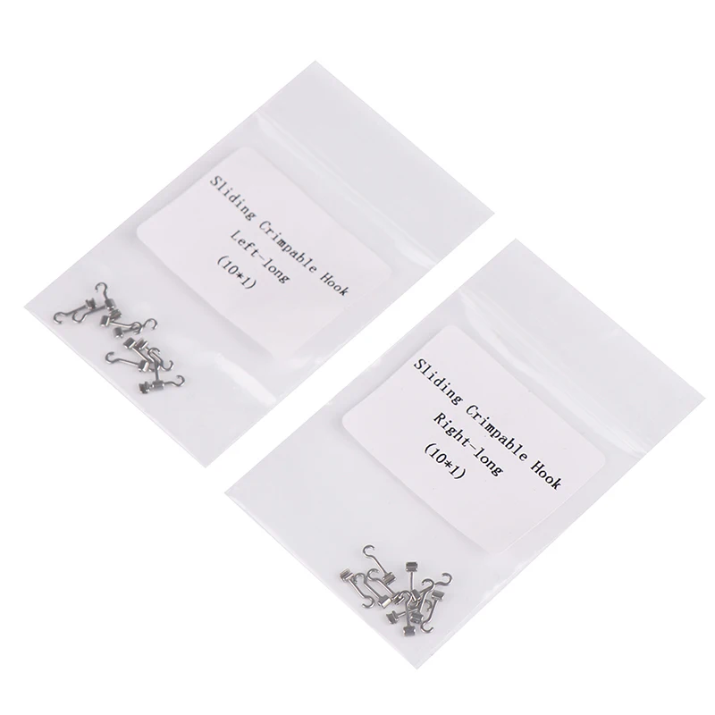 10 шт. зубные скользящие обжимные крючки длинный изогнутый правый/левый