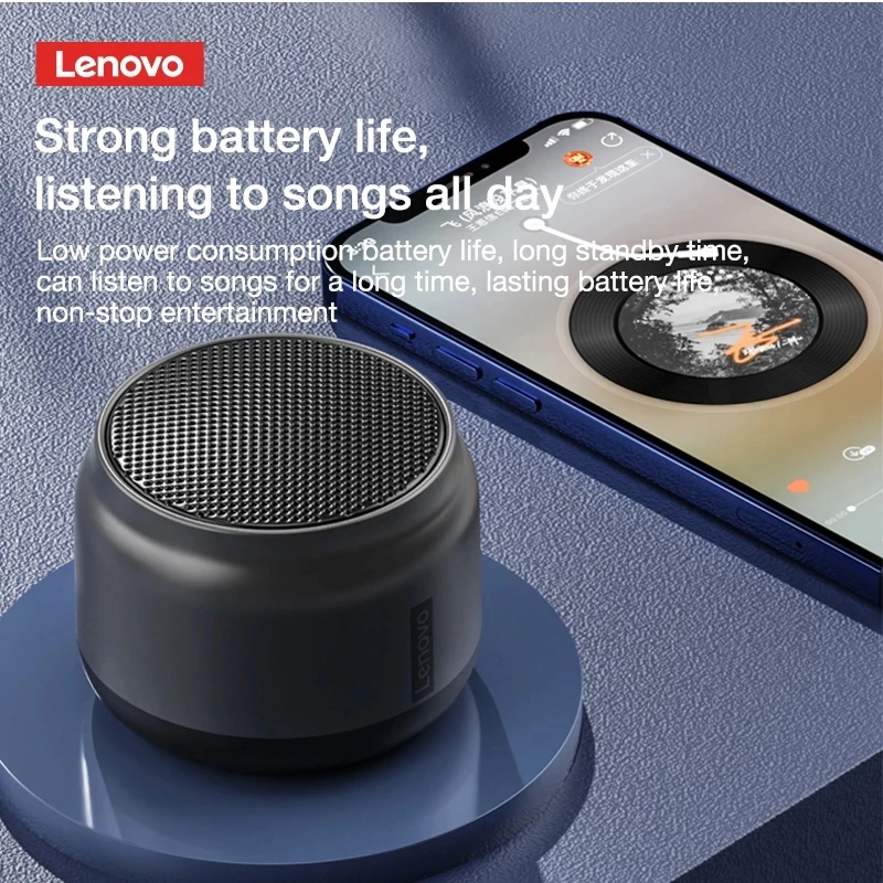 Оригинальная портативная Bluetooth-Колонка Lenovo K3 HiFi стерео объемный звук сабвуфер