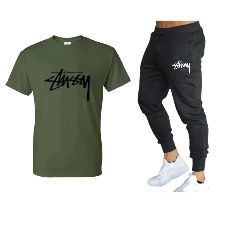 

Nuovi set da uomo autunno e inverno felpe con cappuccio pantaloni tute sportive felpe Casual tuta 2021 abbigliamento sporti