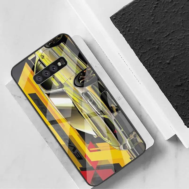 

0 Sports Car Phone Case Tempered Glass For Samsung S6 7 8 9 10 20 Plus Ultra Note8 9 10 10pro