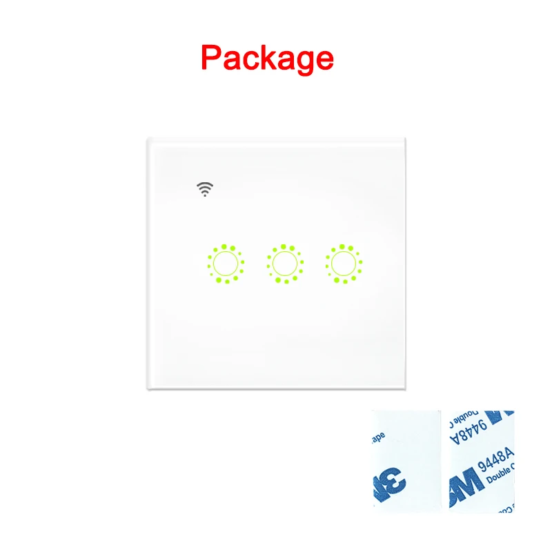 433 МГц 86 настенная панель беспроводной сенсорный стеклянный выключатель
