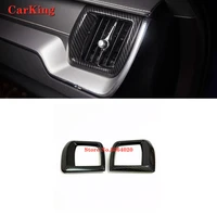 abs carbon fiber for volvo xc60 2018 2019 car left and right air outlet decoration cover trim auto accessories car styling 2pcs