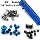 1 набор гвоздей из титанового сплава для ножа BM buподагра 535, винтовая ручка, аксессуары, модификация ножей для повседневного использования, 1 шт. шпиндель, 11 шт. винтов