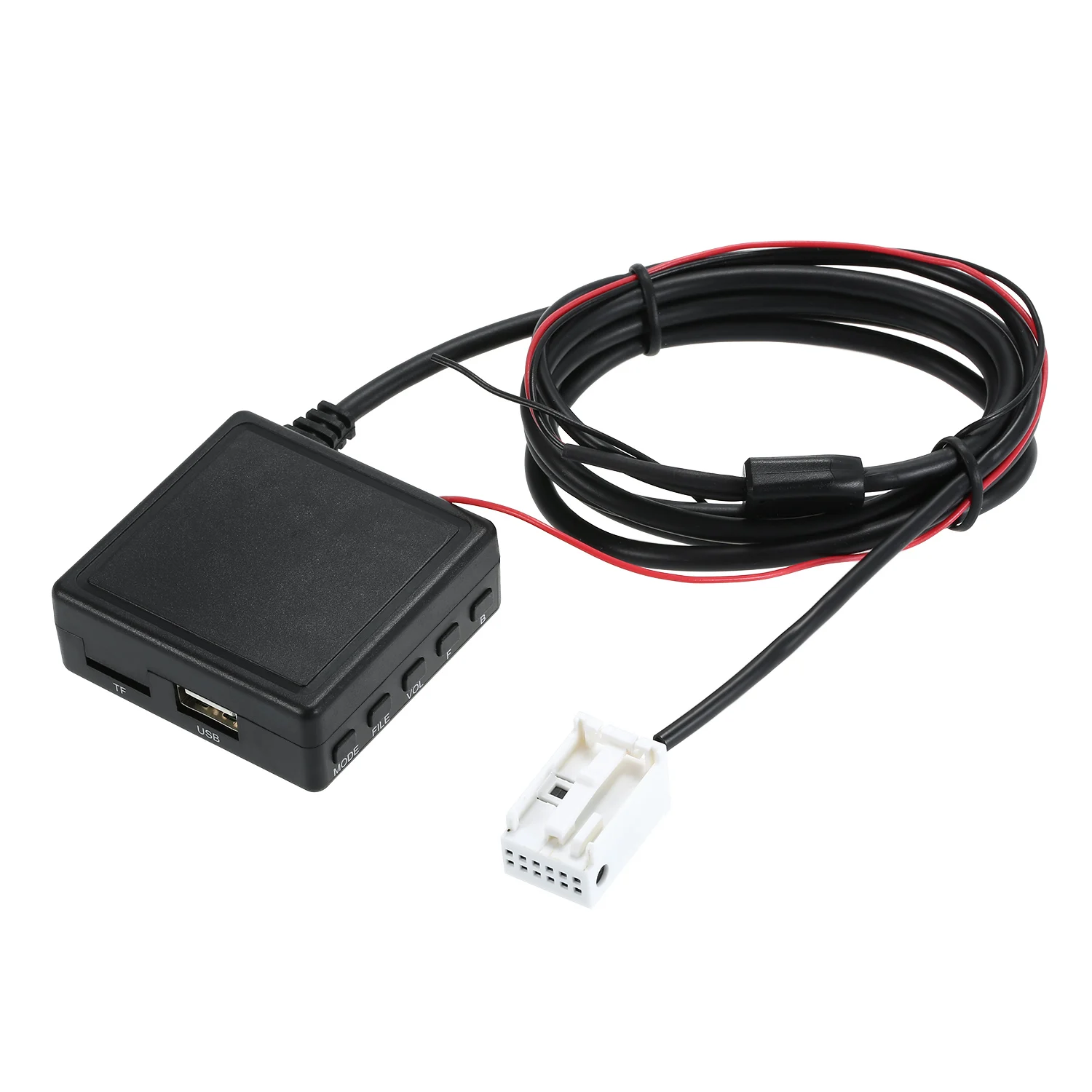 Автомобильный Aux адаптер BT беспроводной микрофон TF USB флеш накопитель