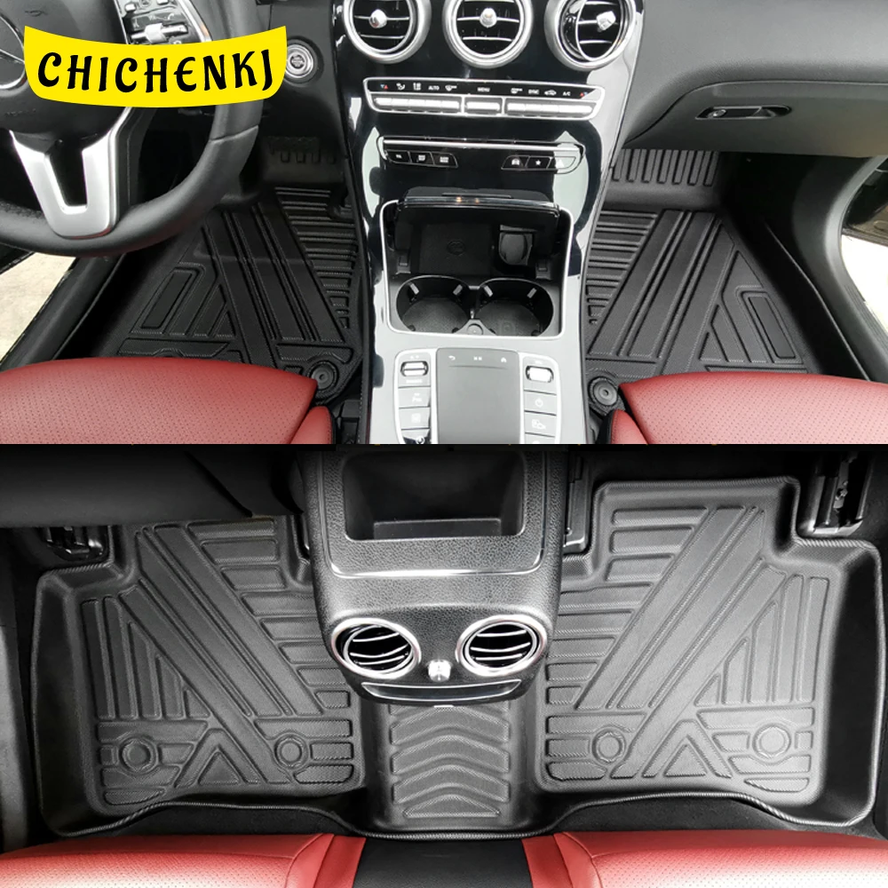 

For Mercedes-Benz GLC X253 Coupe C253 2015-2021 Auto Car Floor Mats All-Weather TPE Foot Mats Odorless Pad Tray Mat Accessories