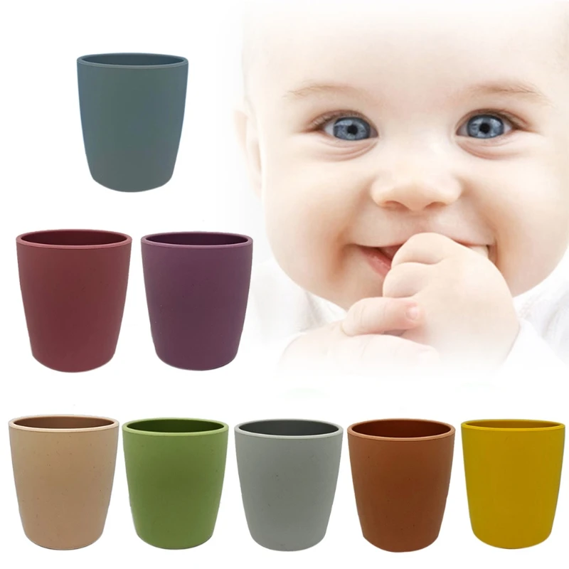 

Baby Learning Drinking Cup BPA-free Heat-Resistant Silicone Water Mug Infant Toddler Feeding Drinkware