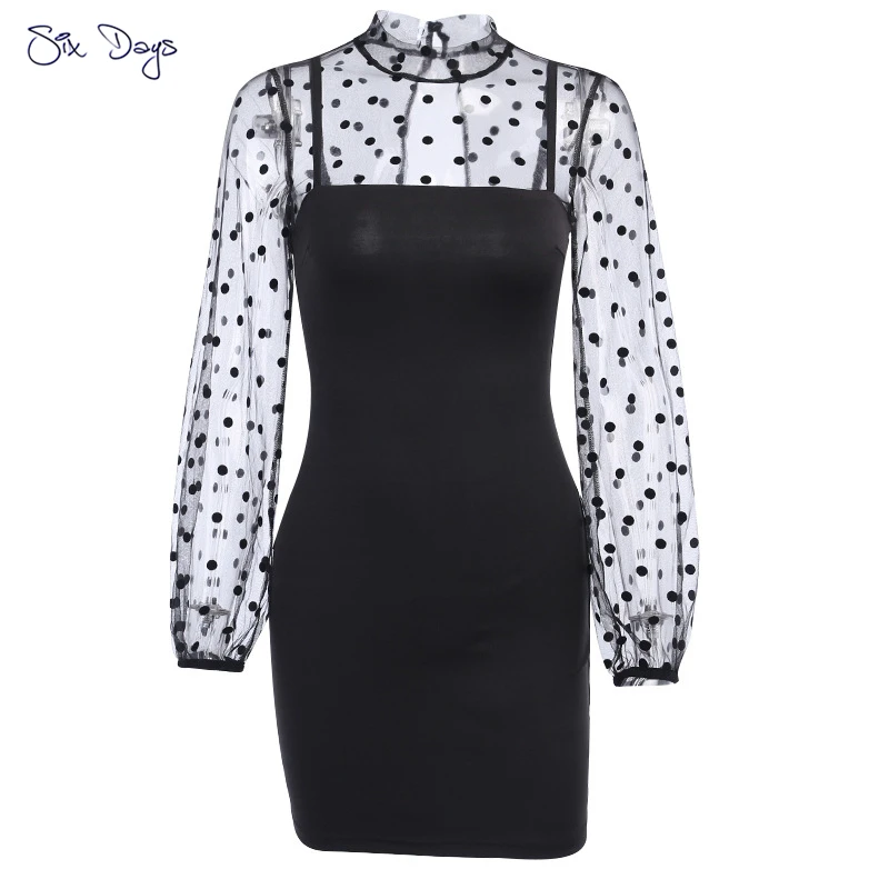 

Tight Wrap Skirt Sexy Women Mesh Stitching Perspective Dress Slim Summer Girl Party Nightclub Dresses Sexy Ladies MiniSkirt