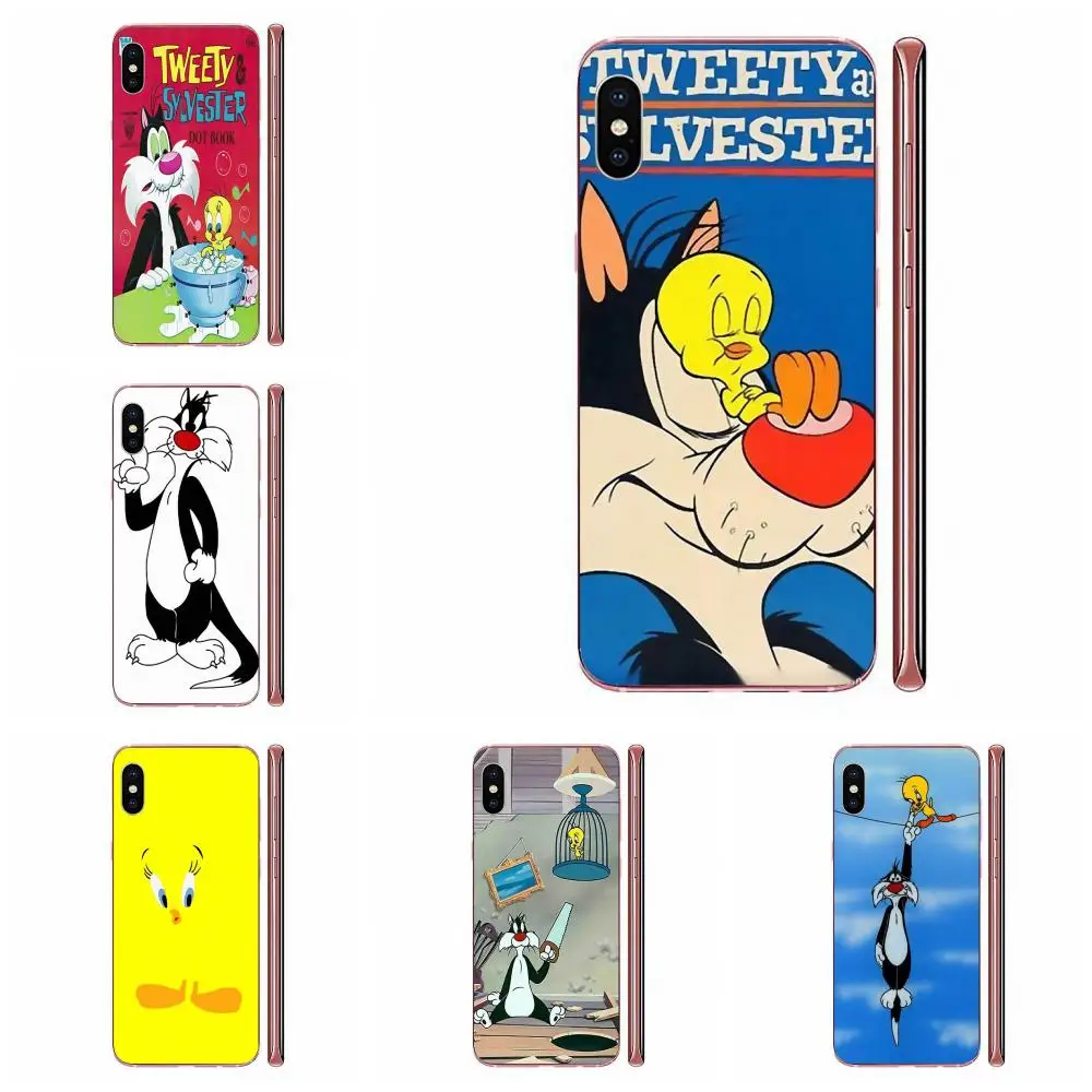 Твити Сильвестр для Samsung Galaxy A10 A20 A20E A3 A40 A5 A50 A7 J1 J3 J4 J5 J6 J7 2016 2017 2018 TPU кожа Paintin |